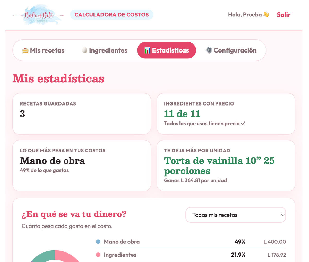 Calculadora de Costos Digital