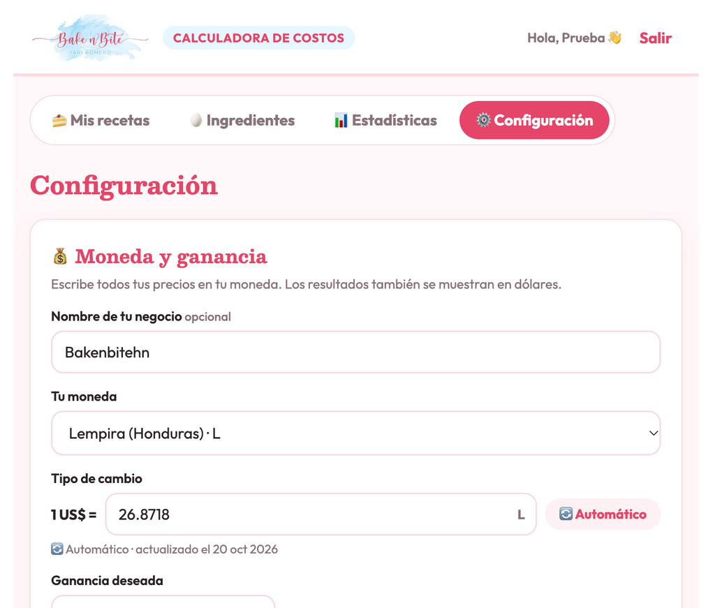 Calculadora de Costos Digital